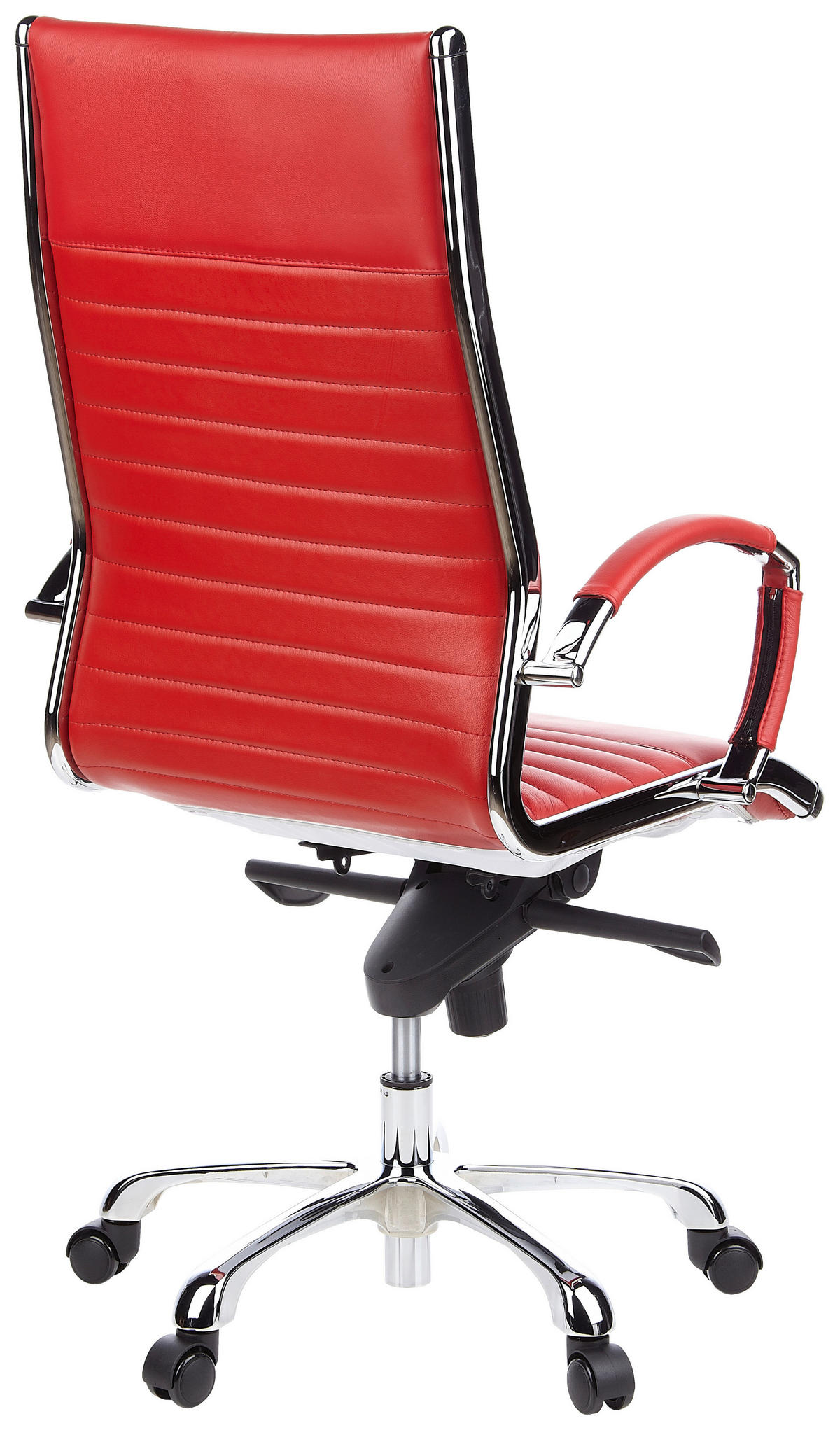 DREHSTUHL Lederlook Rot  - Rot, MODERN, Leder/Kunststoff (60/125/50cm) - MID.YOU