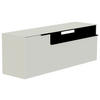 LOWBOARD  in 160/56/45 cm  - Schwarz/Weiß, Design, Glas/Holzwerkstoff (160/56/45cm) - Moderano