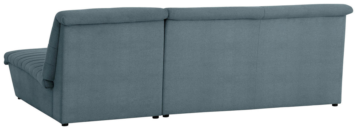 ECKSOFA Looks VIII Petrol Webstoff  - Petrol/Schwarz, Design, Kunststoff/Textil (274/168cm) - LOOKS by W.Joop