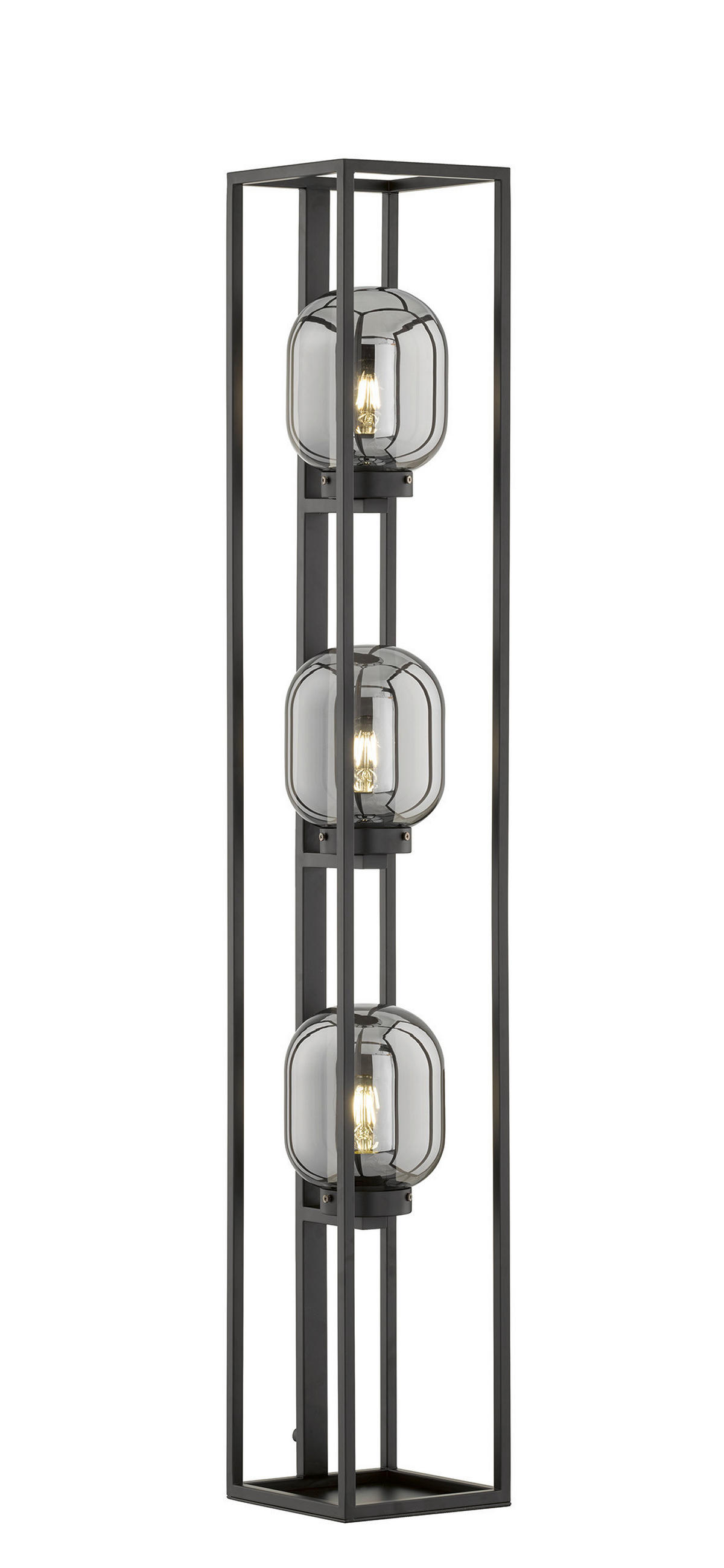 GOLVLAMPA 20/130 cm    - svart, Design, metall/glas (20/130cm) - Fischer & Honsel