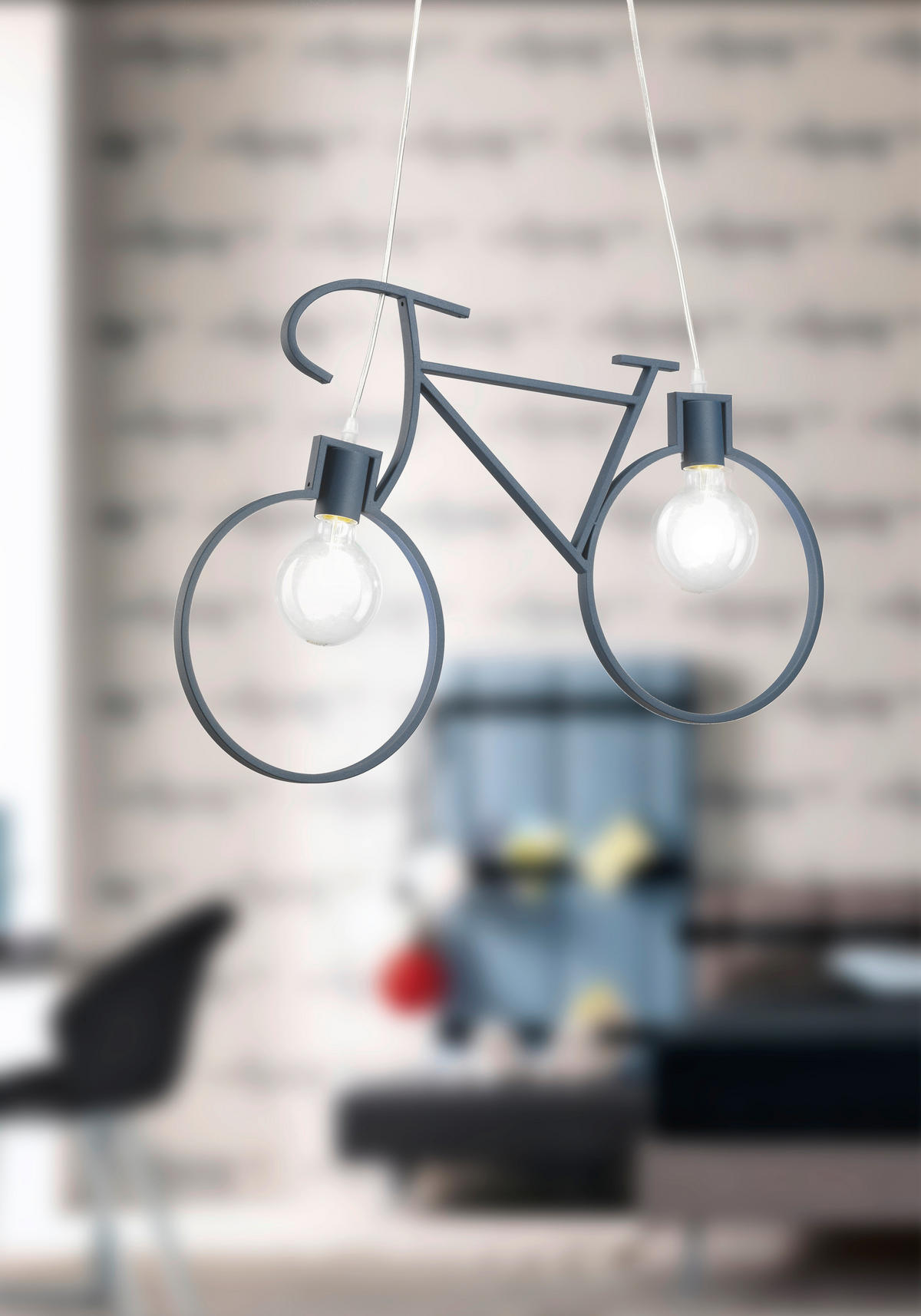 DĚTSKÉ ZÁVĚSNÉ SVÍTIDLO, 67/4/125 cm - modrá, Basics, kov (67/4/125cm)