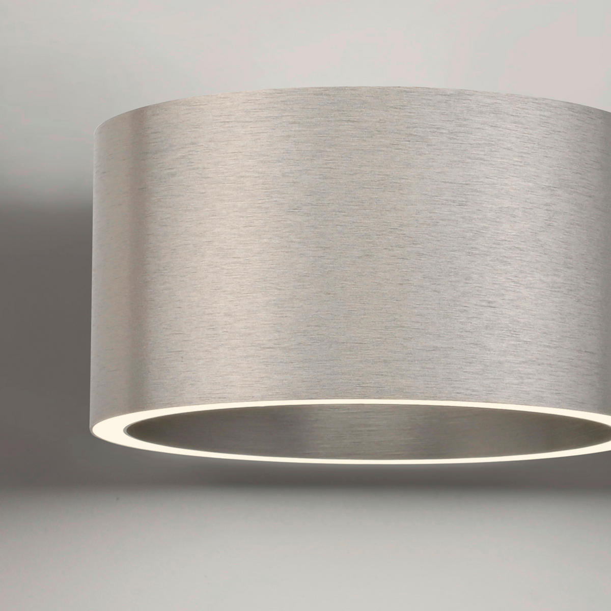 LED-WANDLEUCHTE Pure Clipse 18,5/15/8 cm   - Alufarben, Design, Kunststoff/Metall (18,5/15/8cm) - Neuhaus PURE