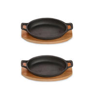 PANNSET 2 delar  - svart, Basics, metall (18/12/3cm) - Echtwerk