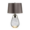 TISCHLEUCHTE 35/60.5 cm   - Klar/Braun, KONVENTIONELL (35/60.5cm) - Elstead Lighting