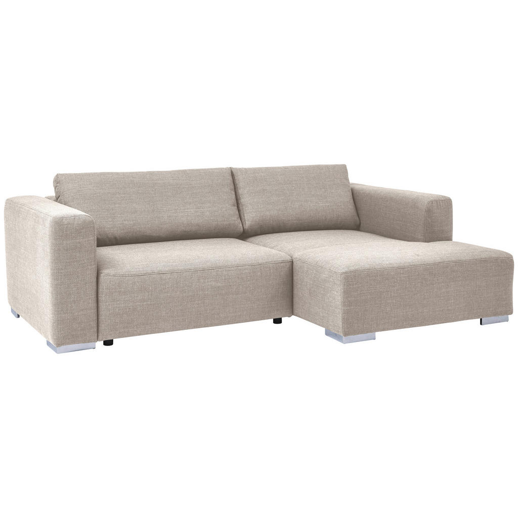 Thumbnail - Tom Tailor Ecksofa Heaven, Beige, Textil, 4-Sitzer, Füllung: Silikon, Ottomane rechts, L-Form, 242x162 cm, Oeko-Tex® Sta...
