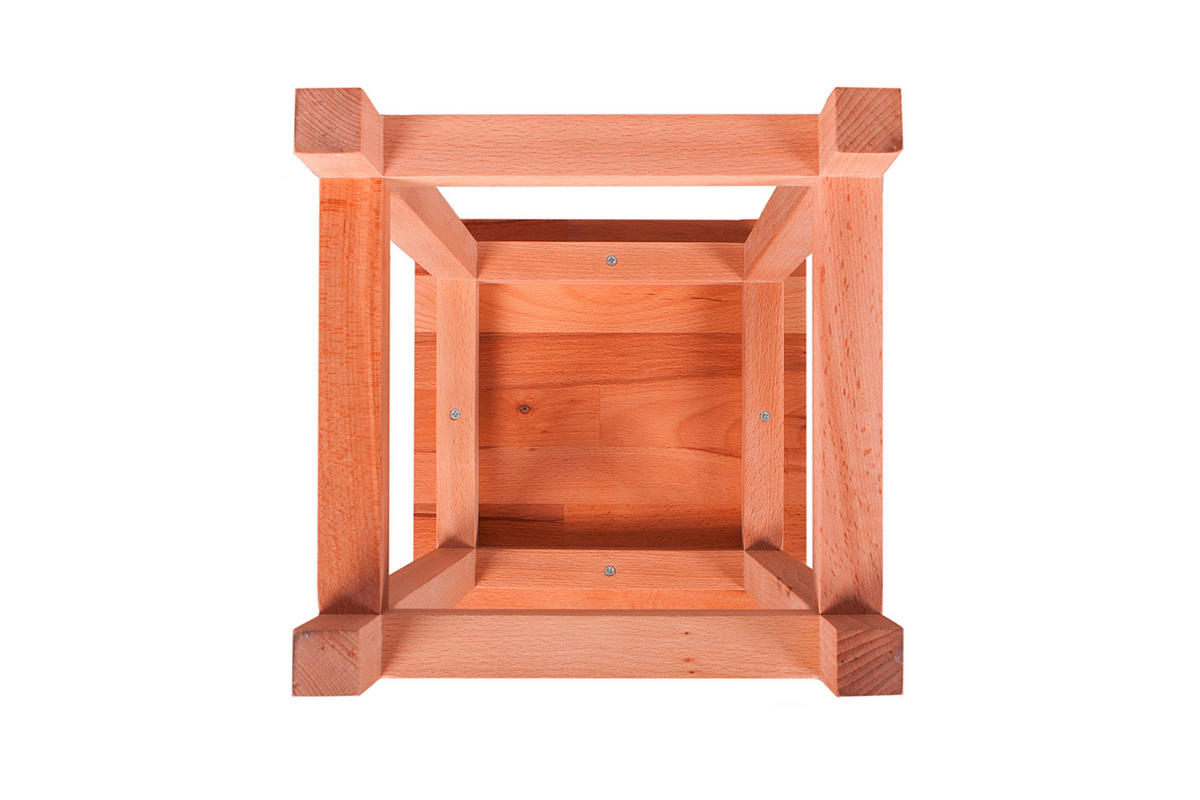 Universalhocker  - Kernbuche, Basics, Holz (30/60/30cm) - Gardenson