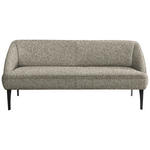 SITZBANK in Textil Braun, Beige  - Beige/Schwarz, KONVENTIONELL, Textil/Metall (197/85/72cm) - Moderano