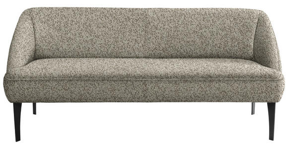 SITZBANK in Textil Braun, Beige  - Beige/Schwarz, KONVENTIONELL, Textil/Metall (197/85/72cm) - Moderano