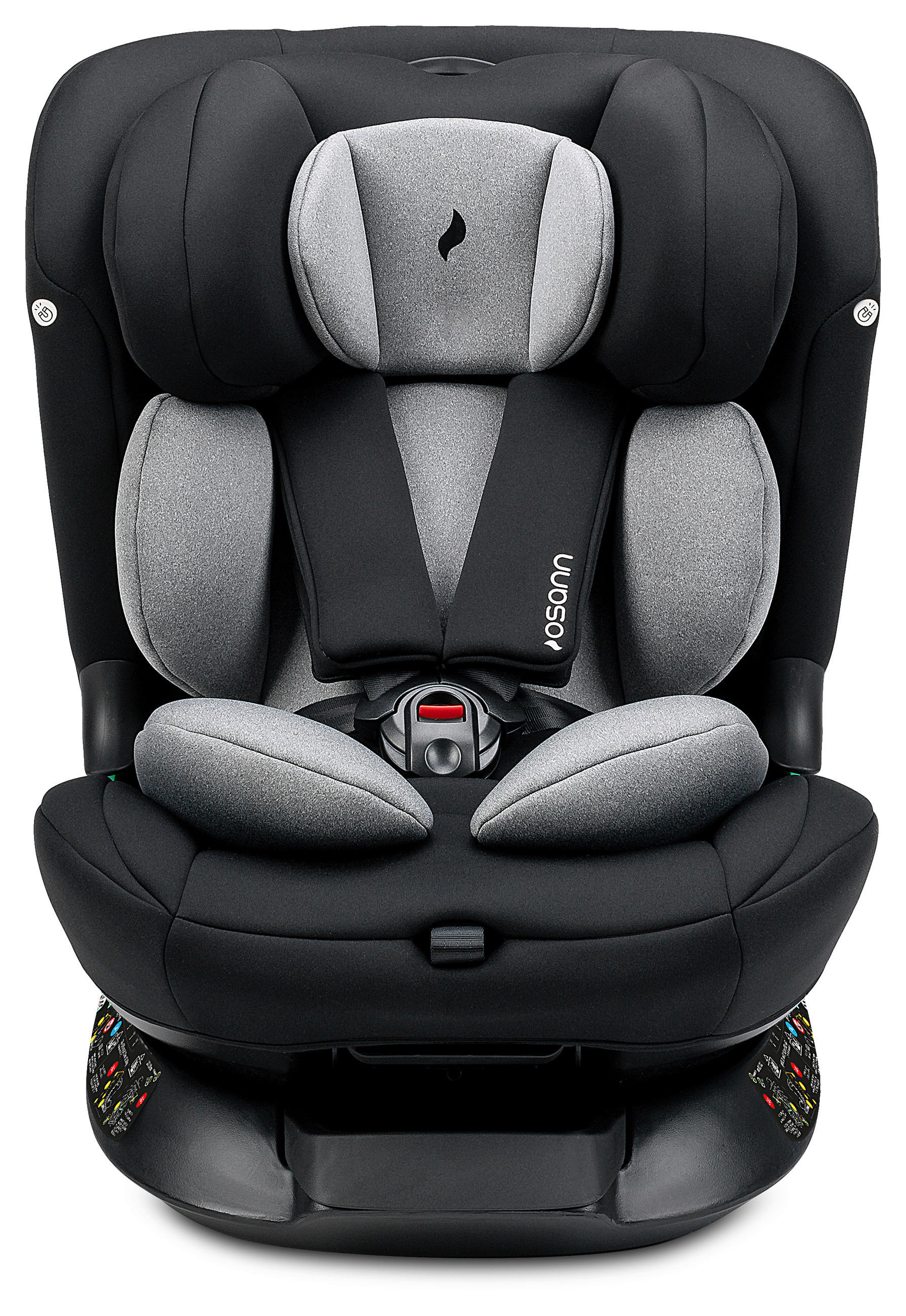 REBOARDER-KINDERSITZ Taos360  - Hellgrau/Schwarz, Basics, Kunststoff/Textil (44/59.5cm) - Osann