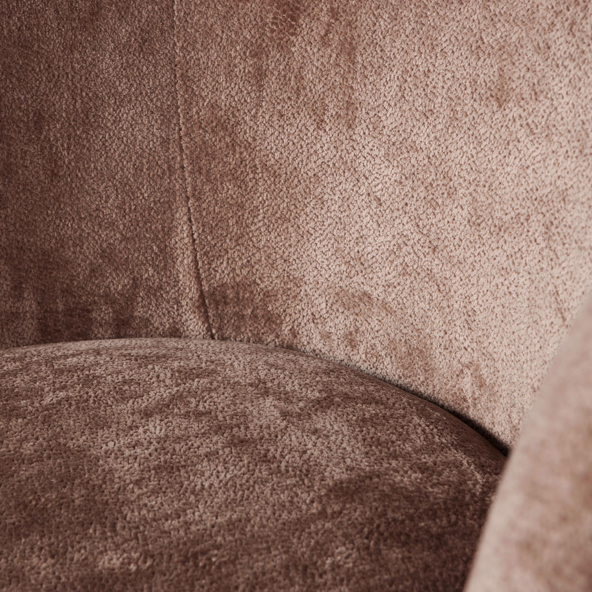 SESSEL in Chenille Taupe  - Taupe, Design, Textil (81/72/80cm) - Livetastic