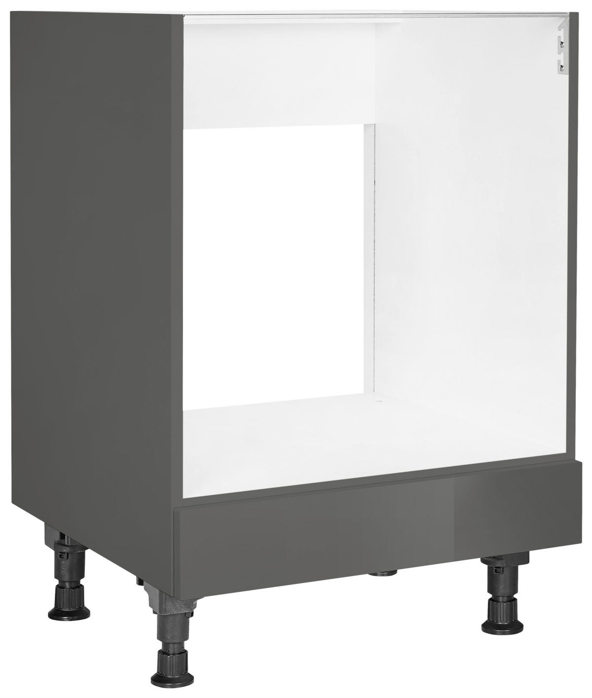 HERDUMBAUSCHRANK 60/87/56 cm  in Schieferfarben  - Schieferfarben, MODERN, Holzwerkstoff (60/87/56cm) - Nobilia