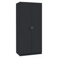 ORMAR SA KLASIČNIM VRATIMA siva  91/197/54 cm  - siva/srebrna, Dizajnerski, pločasti materijal/plastika (91/197/54cm) - Boxxx