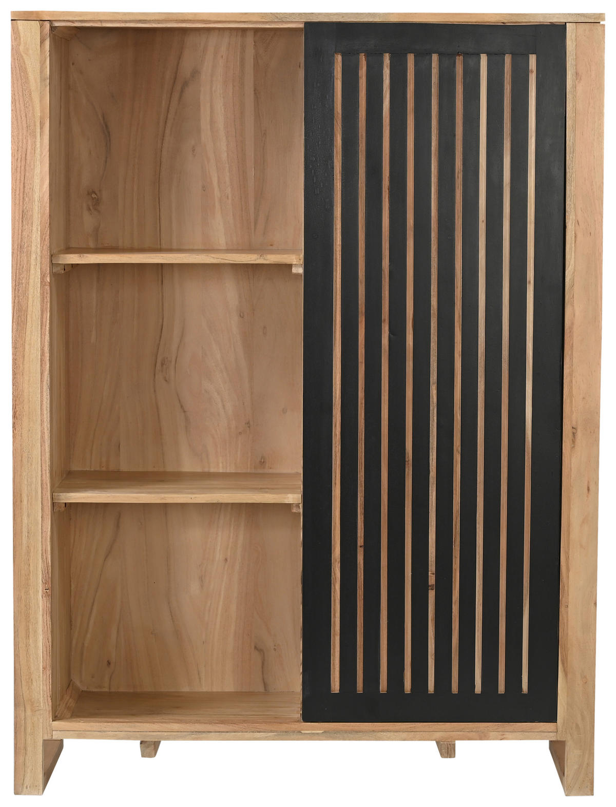 KOMMODE  in 100/135/40 cm  - Schwarz/Naturfarben, KONVENTIONELL, Holz/Metall (100/135/40cm) - Livetastic