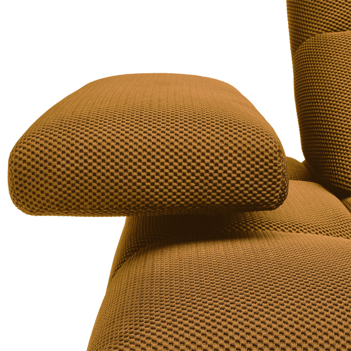 ECKSOFA in Struktur Senfgelb  - Senfgelb/Schwarz, Design, Kunststoff/Textil (313/233cm) - Emilio Belluti
