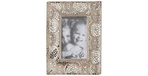 FOTORAHMEN 23/18 cm  - Silberfarben, LIFESTYLE, Glas/Metall (23/18cm) - Ambia Home