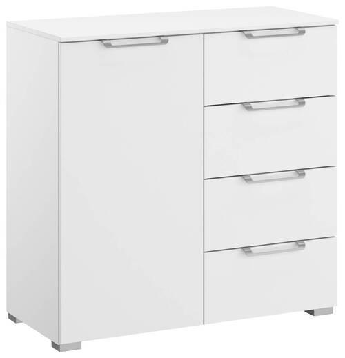 KOMMODE  in 80/81/42 cm  - Silberfarben/Alufarben, Design, Holzwerkstoff/Kunststoff (80/81/42cm) - Novel