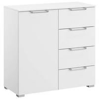 KOMMODE  in 80/81/42 cm  - Silberfarben/Alufarben, Design, Holzwerkstoff/Kunststoff (80/81/42cm) - Novel