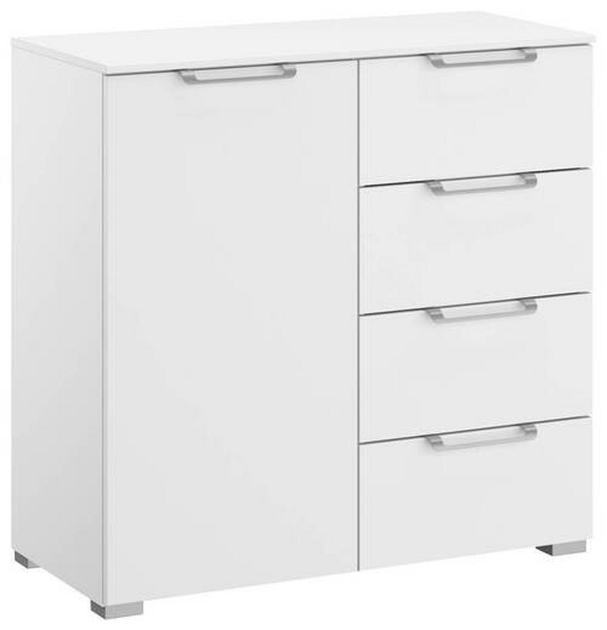 KOMMODE  in 80/81/42 cm  - Silberfarben/Alufarben, Design, Holzwerkstoff/Kunststoff (80/81/42cm) - Novel