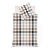 BETTWÄSCHE Rio Seersucker 155/220 cm  - Braun/Grau, Basics, Textil (155/220cm) - Fleuresse