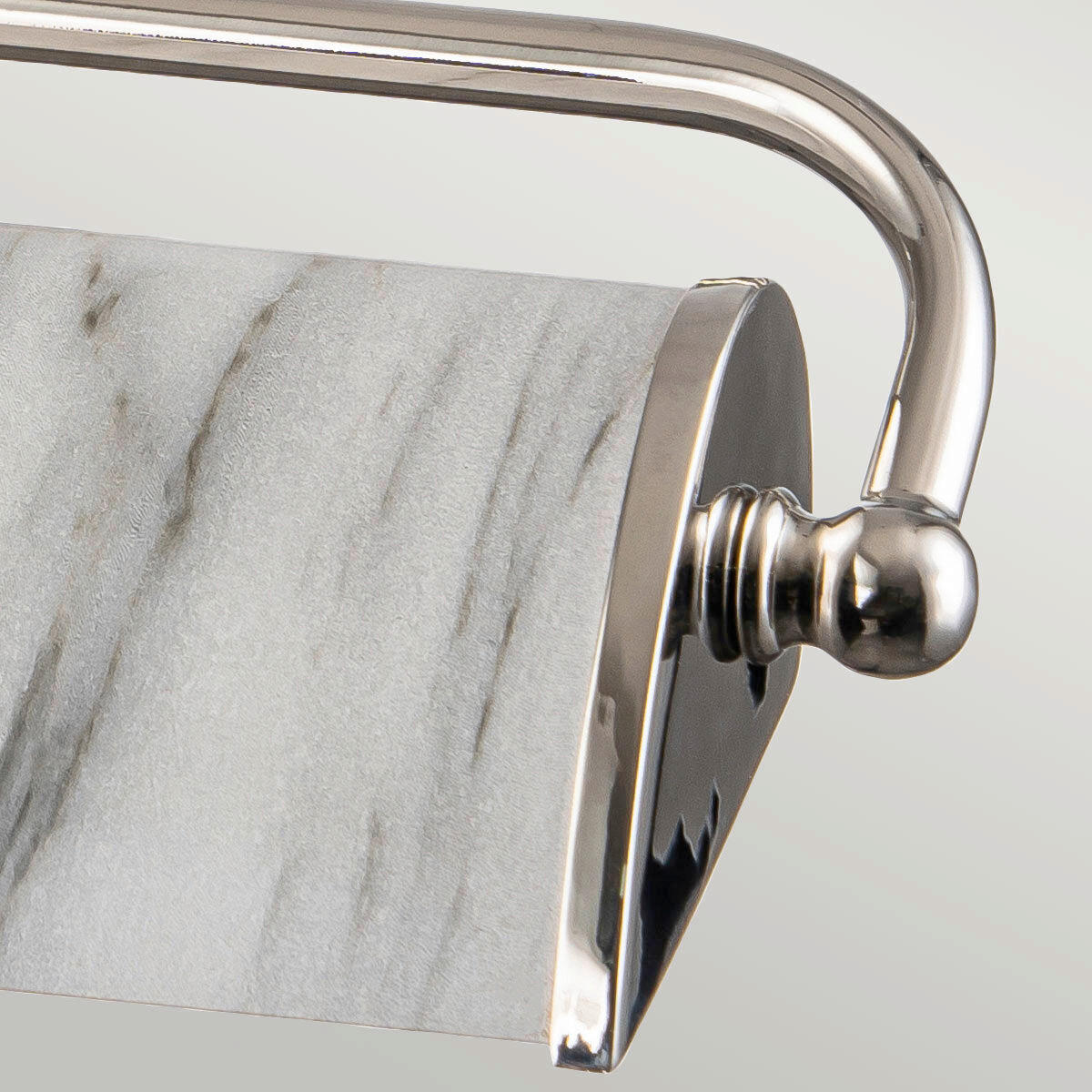 BILDERLEUCHTE Winchfield 12,7/44,5/31,8 cm  - Weiss/Nickelfarben, Konventionell, Metall (12,7/44,5/31,8cm) - Elstead Lighting