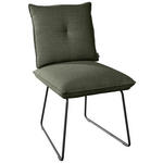 STUHL  in Stahl Struktur Metall, Textil  - Schwarz/Grün, Design, Textil/Metall (51/90/70cm) - Dieter Knoll