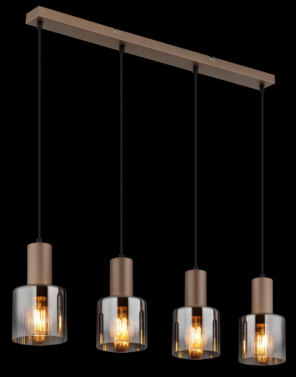 HÄNGELEUCHTE 78/12/150 cm  - Klar/Chromfarben, Design, Glas/Kunststoff (78/12/150cm) - Globo