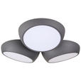 LED-DECKENLEUCHTE 52/48,5/12,5 cm   - Anthrazit, LIFESTYLE, Metall (52/48,5/12,5cm) - Novel