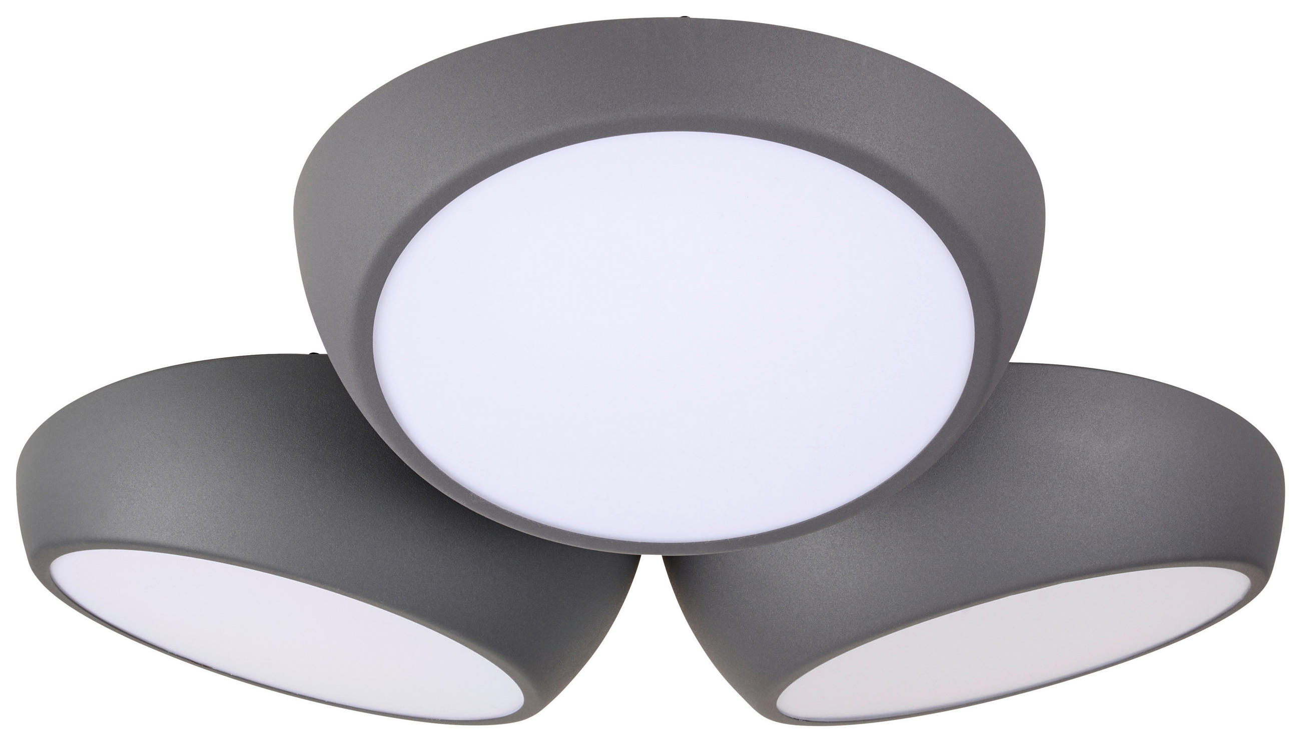 Novel Led-Deckenleuchte Bubbles Anthrazit 48.5x12.5x52 cm