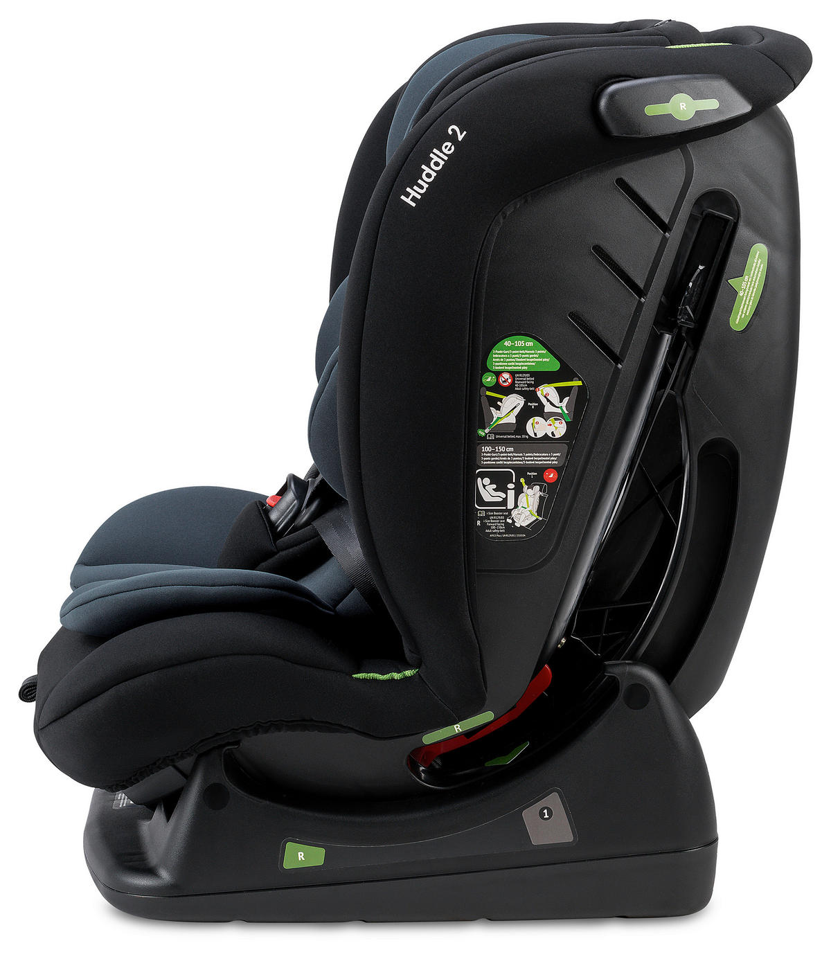 REBOARDER-KINDERSITZ Huddle2 Nero  - Anthrazit/Schwarz, Basics, Kunststoff/Textil (44/57/51cm) - Osann