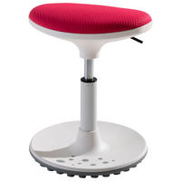 BÜROHOCKER   Weiss, Brombeere  - Weiss/Brombeere, Design, Kunststoff/Textil (38/48/27,5cm) - Paidi