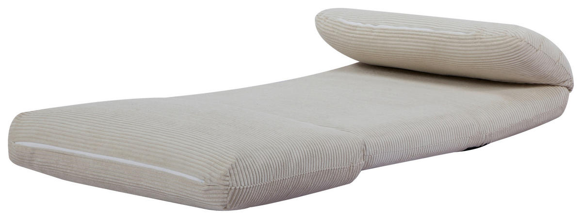 SCHLAFSESSEL in Cord Beige  - Beige, Design, Textil/Metall (82/58/78cm) - Livetastic