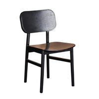 STOL  - svart, Modern, trä (44/80/52cm) - Niels Andersson