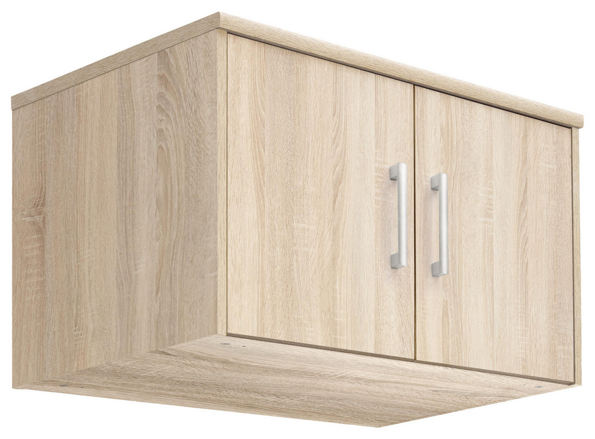 SZEKRÉNYRÁTÉT  - Sonoma tölgy/ezüstszínű, Konventionell, faalapú anyag/fém (72/43/54cm) - Xora