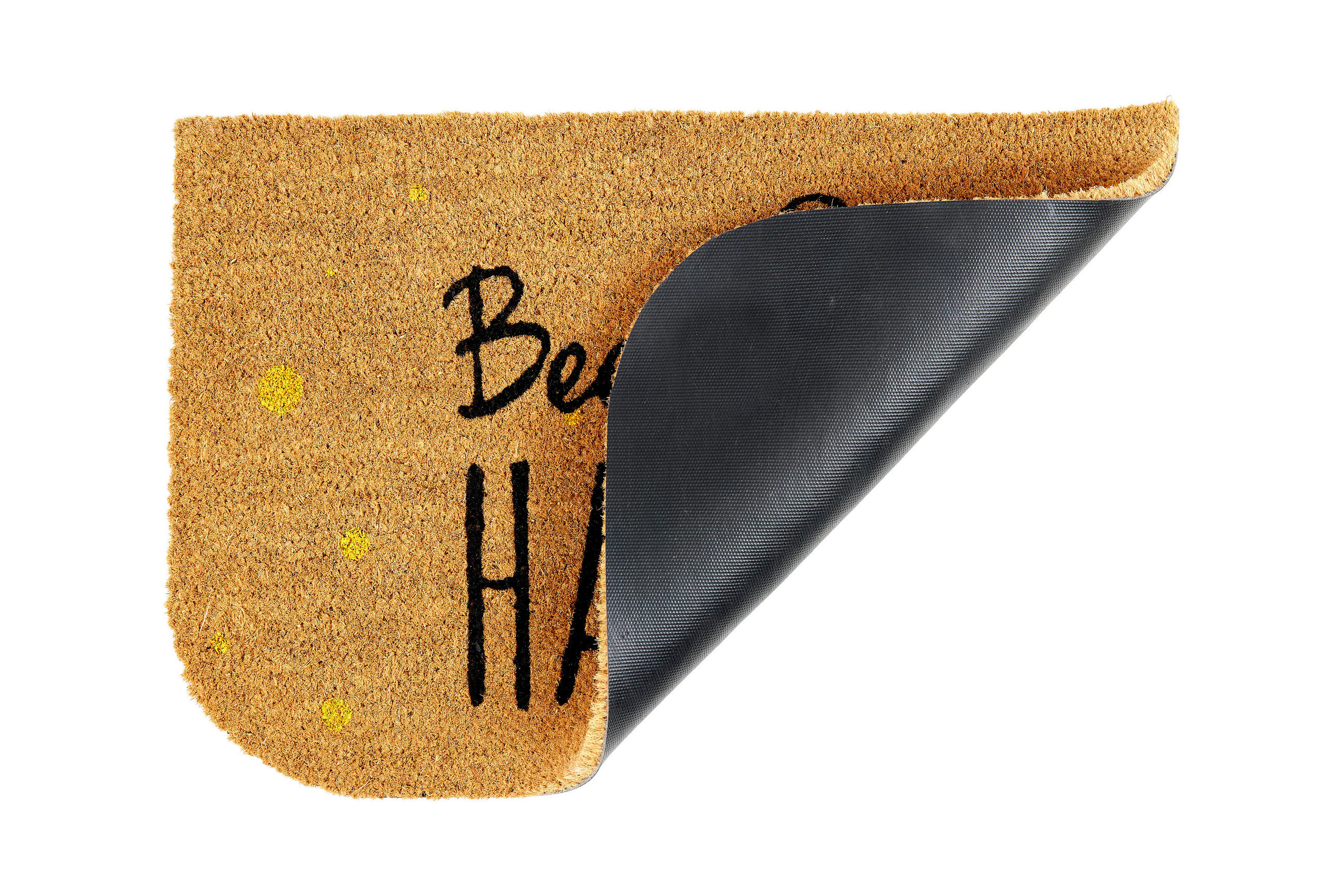 FUßMATTE  40/60 cm  Schwarz, Currygelb  - Currygelb/Schwarz, Trend, Naturmaterialien/Kunststoff (40/60cm) - Esposa