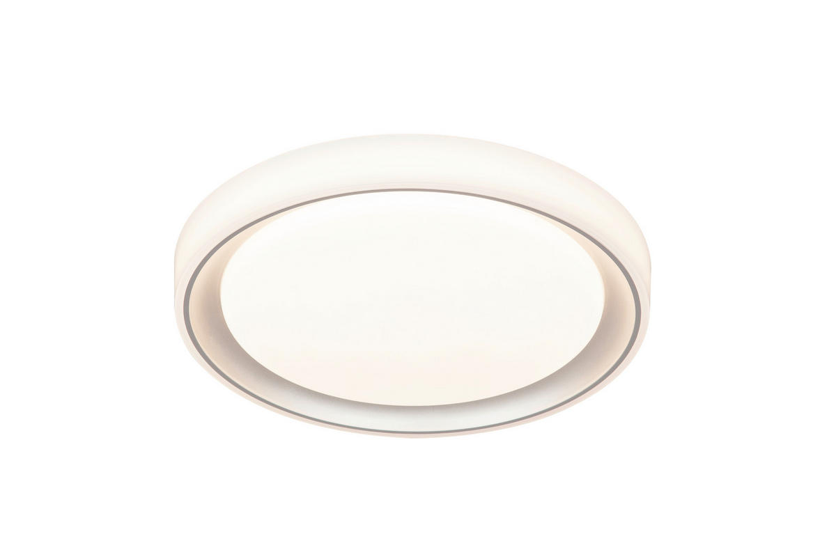 LED-DECKENLEUCHTE 40/7,53 cm   - Weiß, Basics, Kunststoff/Metall (40/7,53cm) - Novel