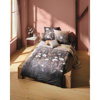 POSTELJINA Moody Floral 140/200 cm makosaten braon  - braon, Konvencionalno, tekstil (140/200cm) - Kaeppel