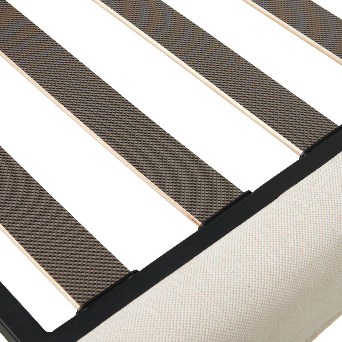 POLSTERBETT 180/200 cm  in Creme  - Creme/Schwarz, Modern, Holz/Textil (180/200cm) - Livetastic