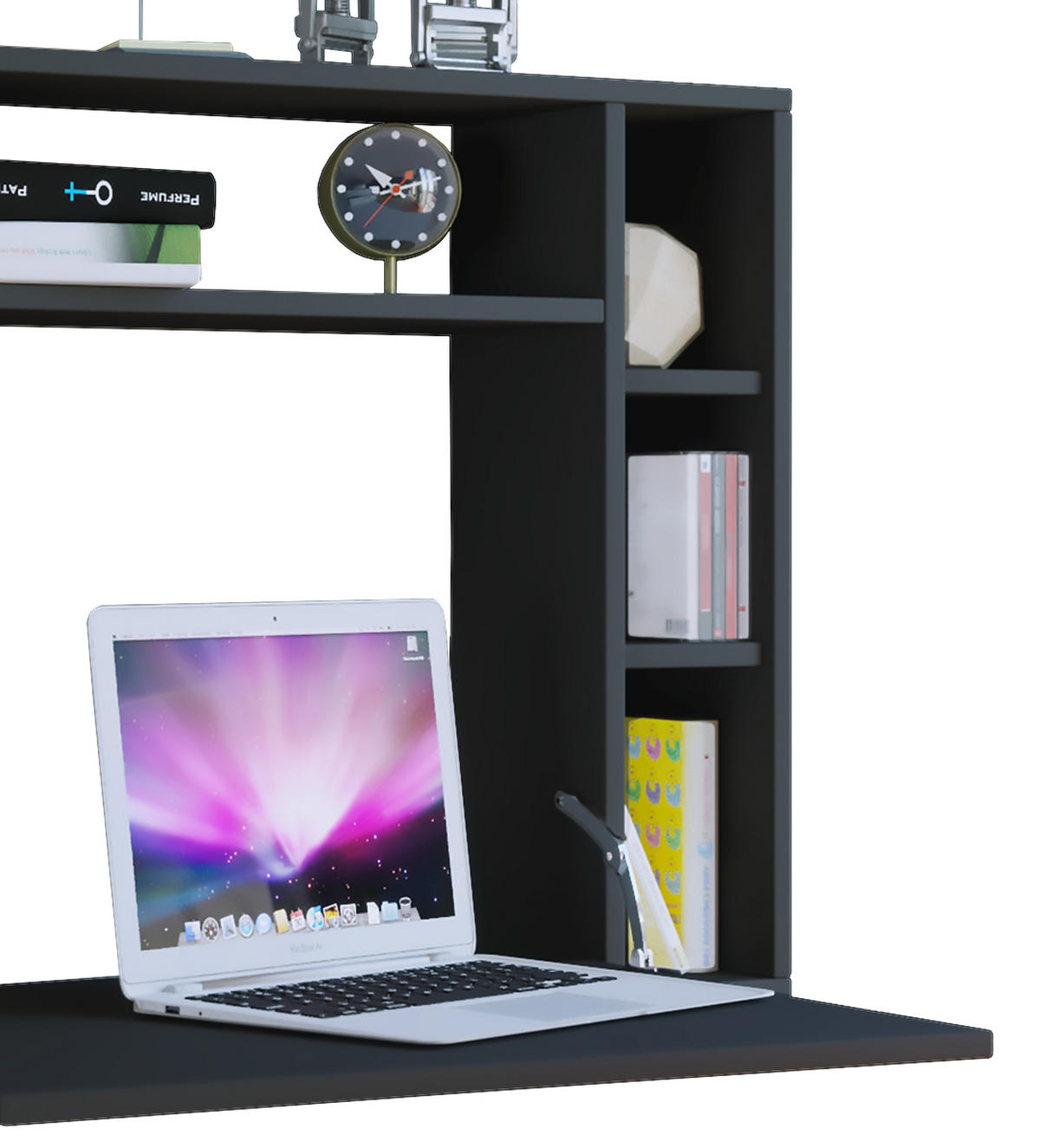 LAPTOPTISCH Schwarz  - Schwarz, KONVENTIONELL, Holzwerkstoff (90/20/60cm) - MID.YOU