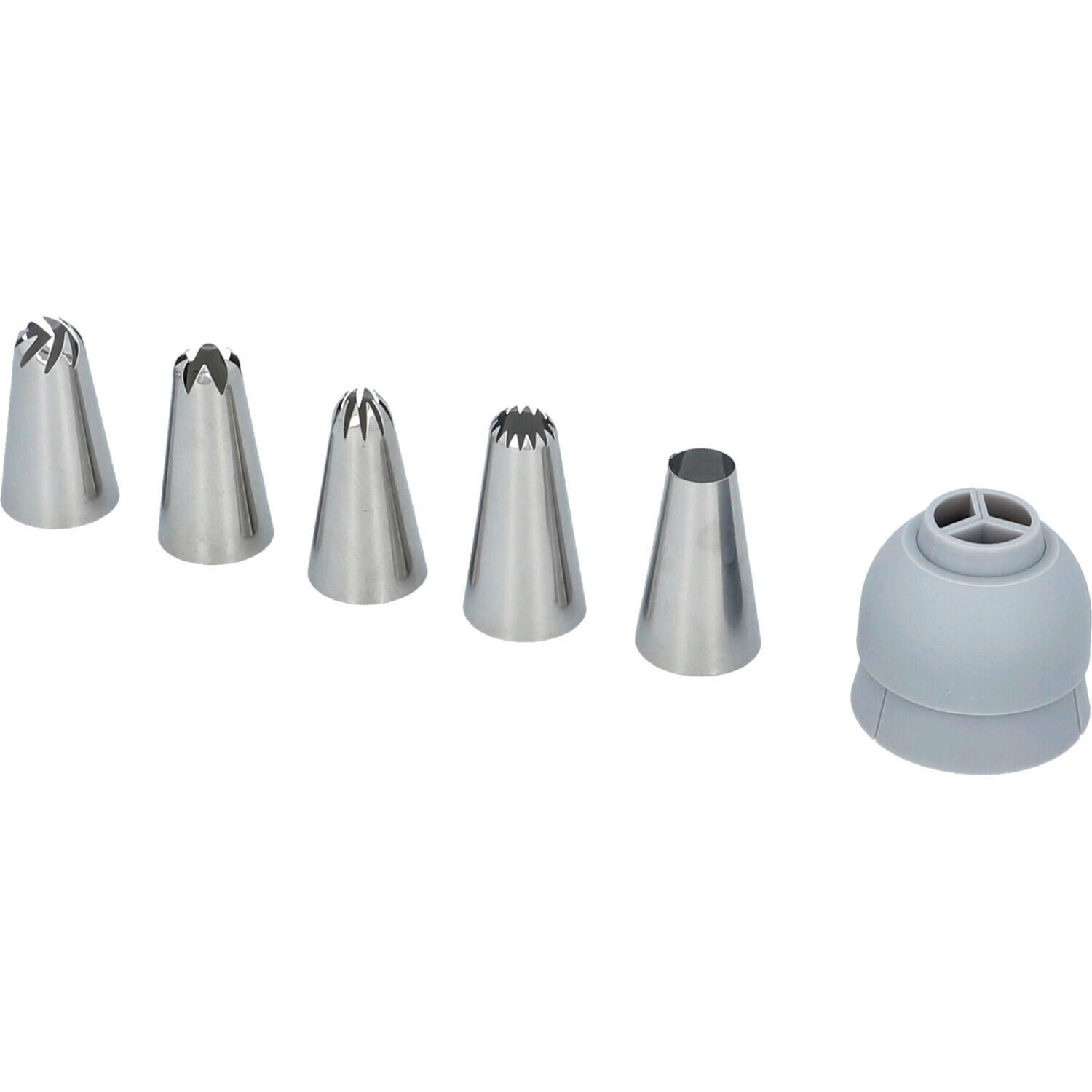 Spritspåseset - ljusgrå, Basics, metall (4,5/11/8cm) - Birkmann