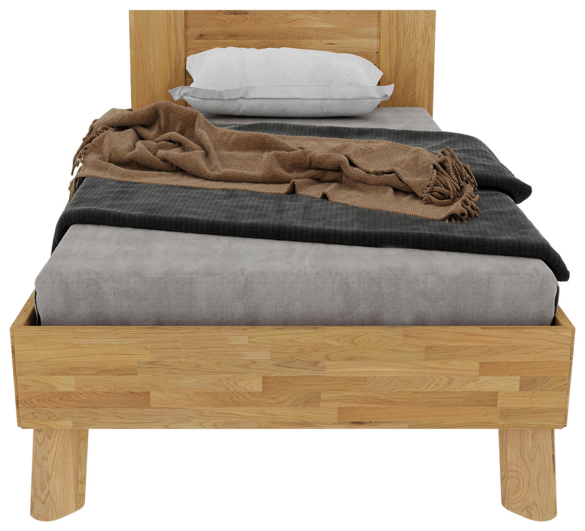 BETT - Wildeiche/Naturfarben, MODERN, Holz (100/200cm) - MID.YOU