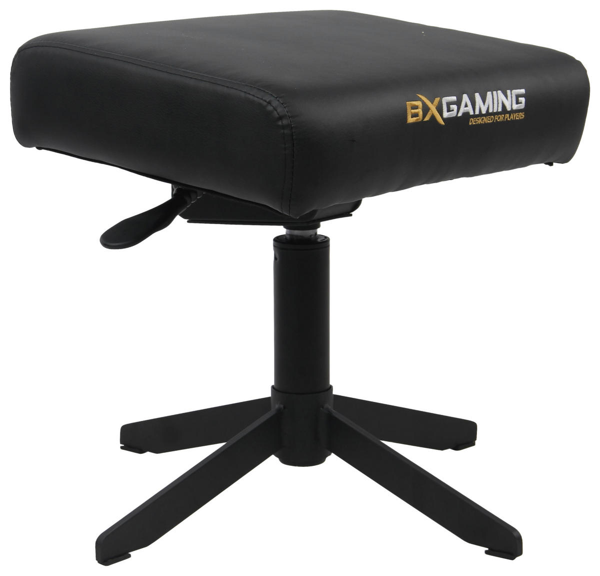 BÜROHOCKER Schwarz  - Schwarz, Design, Textil/Metall (44/44-56/36cm) - BX Gaming