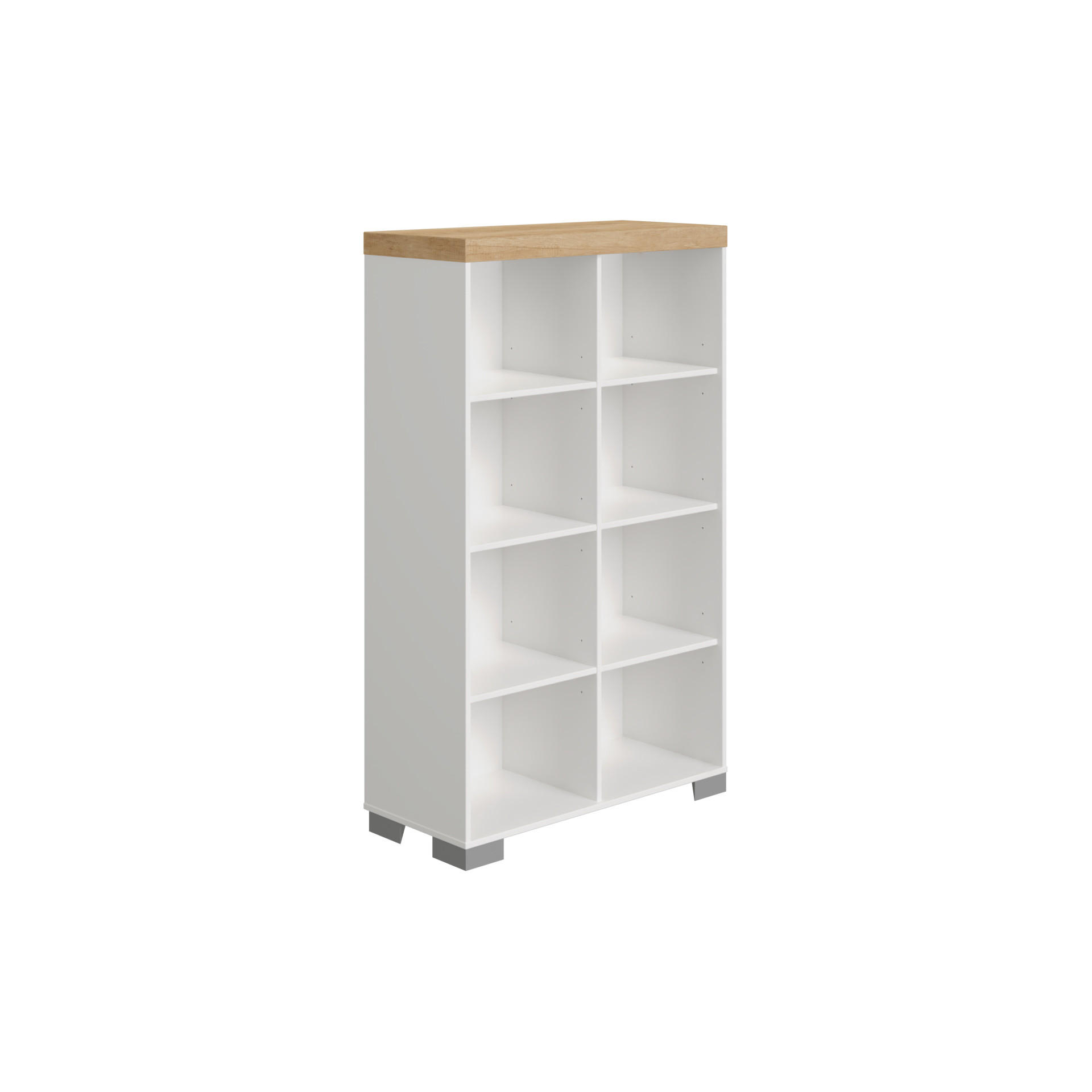 BABYREGAL Kira Eiche Nebraska/Kreideweiß Weiß, Eichefarben  - Eichefarben/Weiß, KONVENTIONELL, Holzwerkstoff (90,9/147/37,9cm) - Paidi