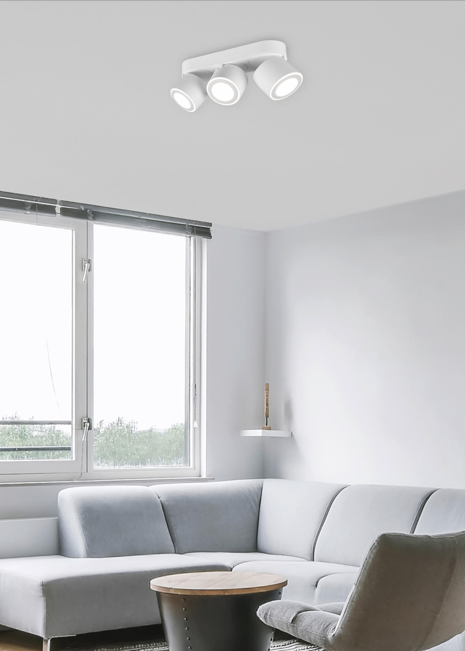 LED-STRAHLER TAURUS   - Weiß, Basics, Metall (27,3/10,6/8,7cm) - Trio Leuchten
