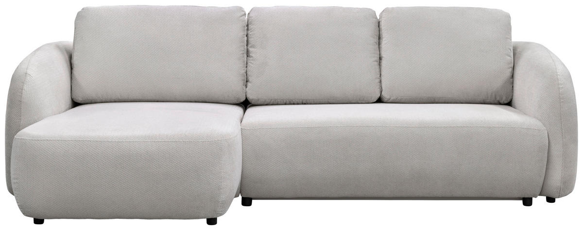 ECKSOFA PORTO Beige  - Beige/Schwarz, Design, Textil (154/270cm) - MID.YOU