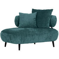 RECAMIERE i chenille turkos  - turkos/svart, Design, trä/textil (170/85/110cm) - MID.YOU