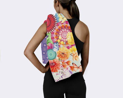 SPORTHANDTUCH 50/100 cm Multicolor  - Multicolor, Trend, Textil (50/100cm)