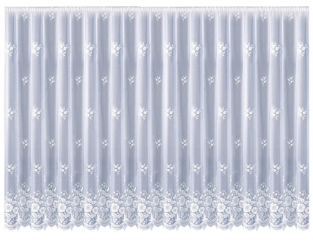 FERTIGSTORE  halbtransparent  750/220 cm   - Weiß, KONVENTIONELL, Textil (750/220cm)