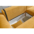 ECKSOFA Gelb Cord  - Gelb/Schwarz, KONVENTIONELL, Kunststoff/Textil (255/185cm) - Hom`in