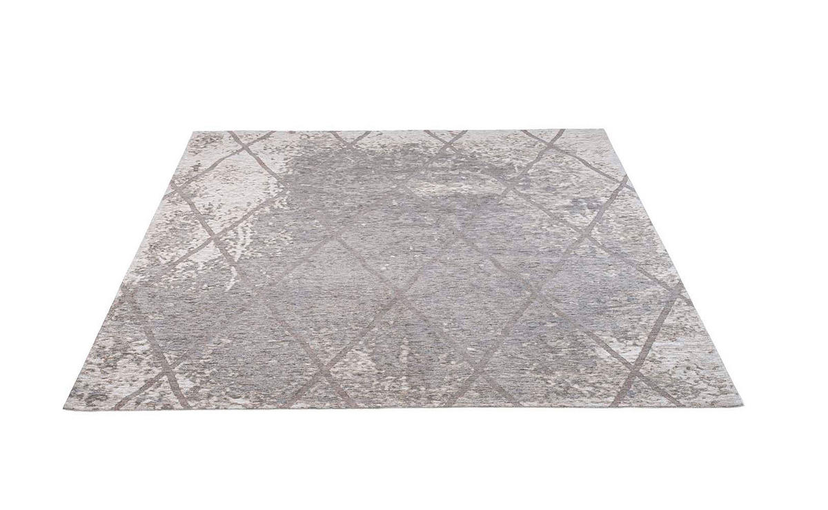 VINTAGE-TEPPICH 68/130 cm Fine Line  - Silberfarben, Design, Kunststoff/Textil (68/130cm) - Tom Tailor