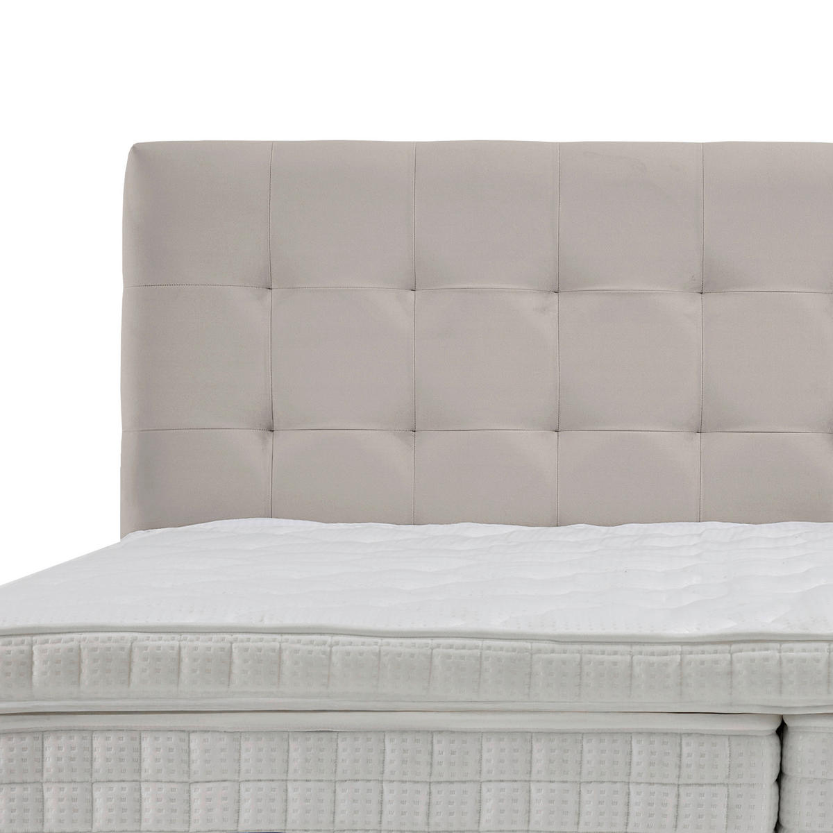 BOXSPRINGOVÁ POSTEĽ, 180/200 cm, krémová - čierna/prírodná farba, Modern, kov/kompozitné drevo (180/200cm) - MID.YOU